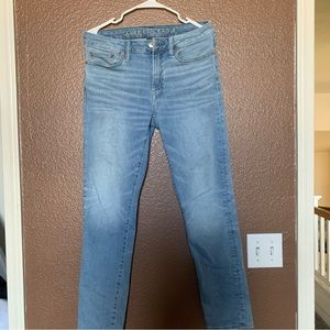 American Eagle Airflex 360 Slim Jeans Light Blue 30 x 30